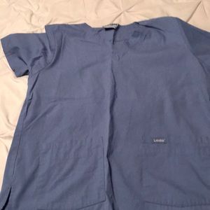 Ciel blue scrub top